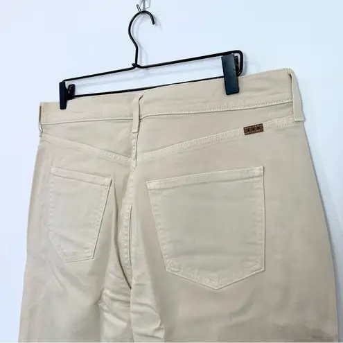 AYR The Beat Drop Jeans Barrel Leg in Straw Hat Cream Tan 34 Neutral Minimalist