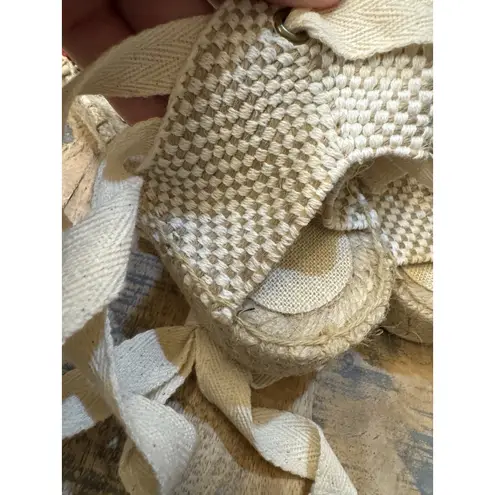 Soludos Women's The Lauren Lace Up Crochet Espadrilles Red Size 7-7.5