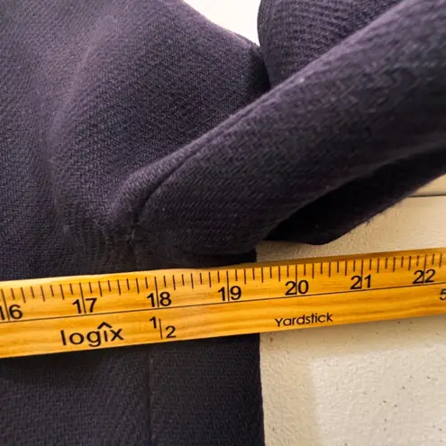 J.Crew Cocoon Coat Size 2 Navy Blue Italian Stadium Cloth Wool $350