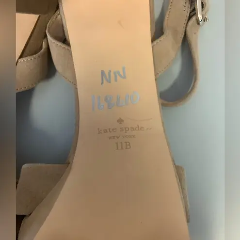 Kate Spade  Women Size 11 Delphi‎ Square Toe Block Heel Platform Sandal