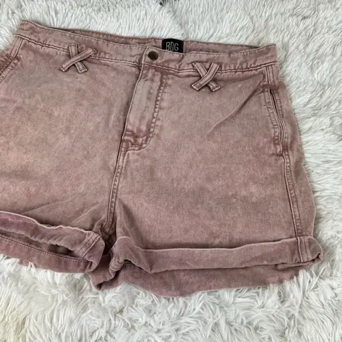 BDG  Urban Outfitters Rose Pink Acid Wash High Waisted Cuffed Shorts Size 28