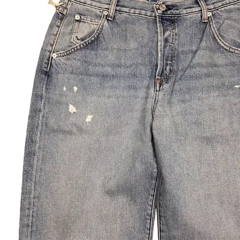 NWT Daily Blue Women's Mantra Wide Barrel Jeans Size 31 Relaxed Fit Blue Denim