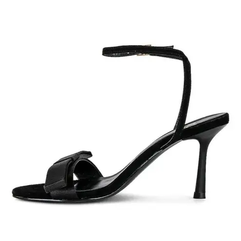 LPA The Bow High Heels in Black 7.5 with box Womens Satin Formal Shoes