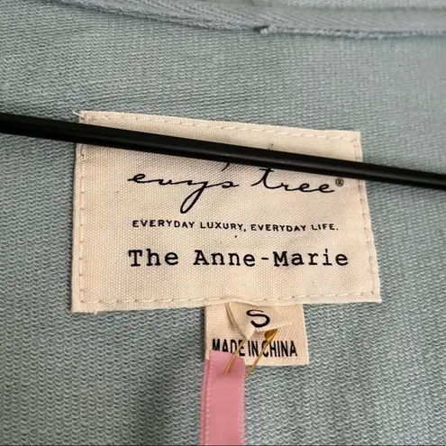Evy’s Tree NWT Evy's Tree Women’s Anne-Marie Embroidered Hoodie in Dusty Blue Size Small