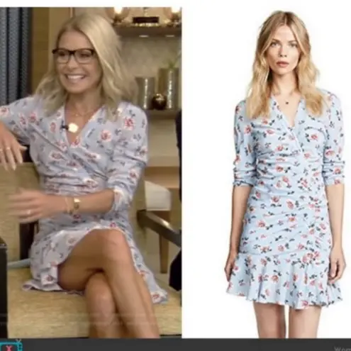 Veronica Beard Rowe Silk Rushed Dress