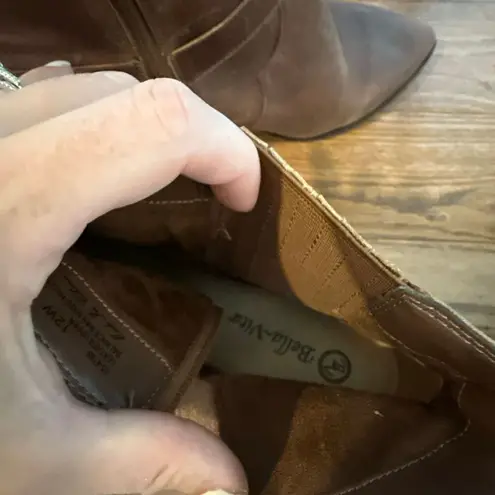 Bella Vita Bronx western buckle leather ankle boots 12