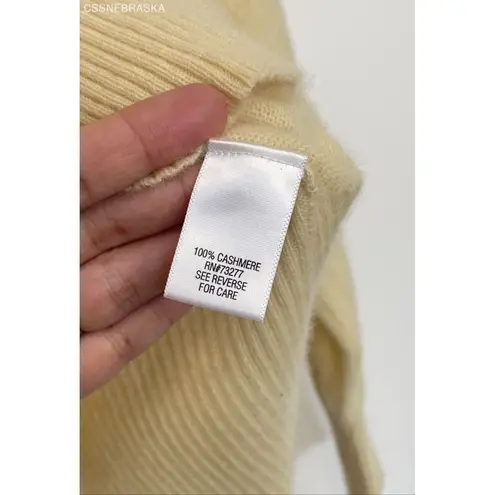 APT.9 Yellow 100% CASHMERE CARDIGAN