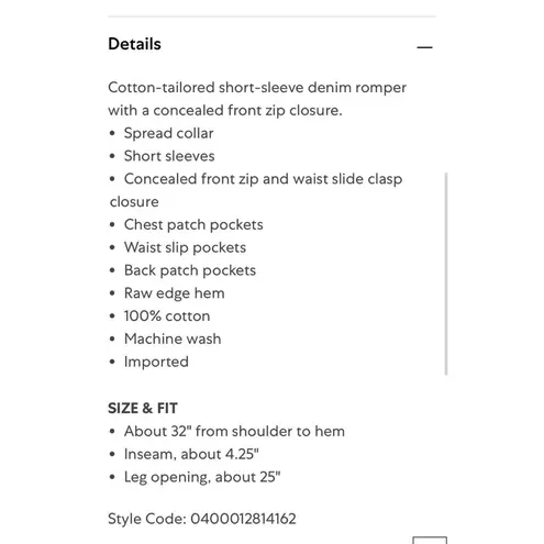 DL1961 Premium Denim Hannah SS Romper Burnt Coral Size M