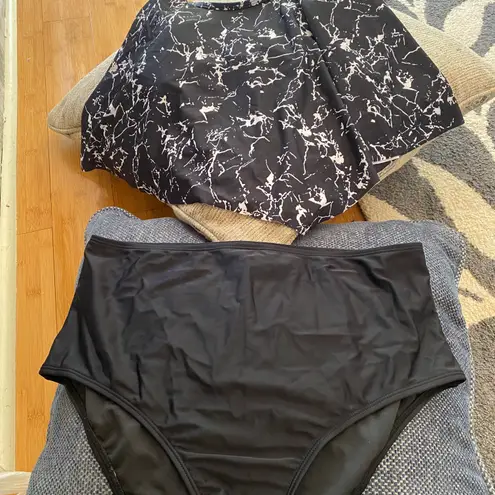 Souqfone Women Two Piece Ruffled Flounce High Waisted Bikini