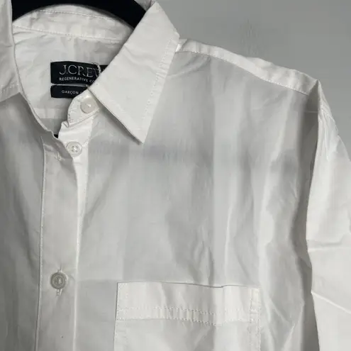 J.CREW Garçon Classic Shirt in Cotton Poplin Size 4 White NEW Classic Work BY715