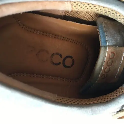 ECCO Suede Lace Up Athletic shoes Taupe Womens Size 41 US Size 9 Tan