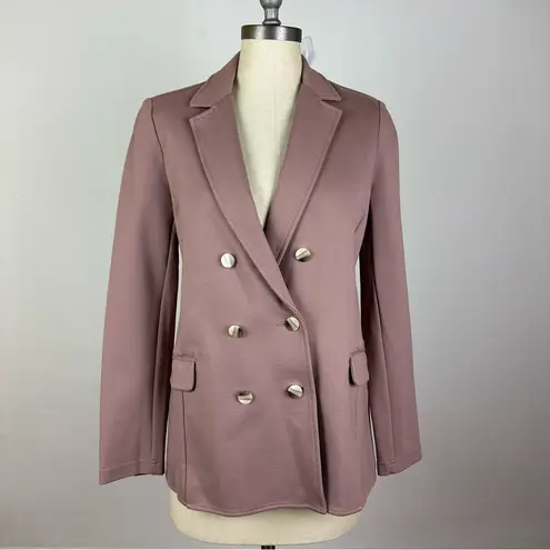 Betabrand Dusk Lilac Double-Breasted Women's Blazer