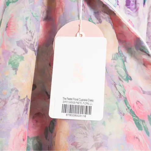 Selkie Organza Pastel Floral Print Cupcake Dress