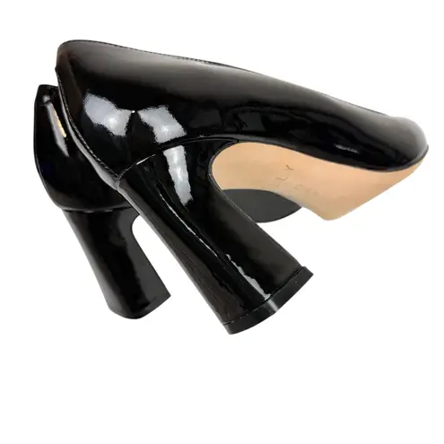 Ally Black Patent Leather Block Heel Pump Comfortable Heels Size 39/ US 8.5