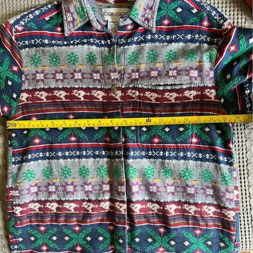 Cabin creek Vtg  Southwest Style 100% Cotton Flannel - Women’s Size Medium