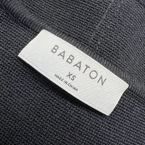 Babaton Aritzia Sculpt Knit Squareneck Point Tank Top Black Size XS