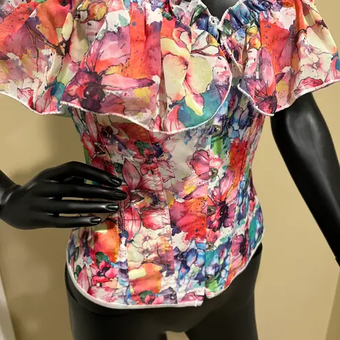 Floral Corset Top Tee T