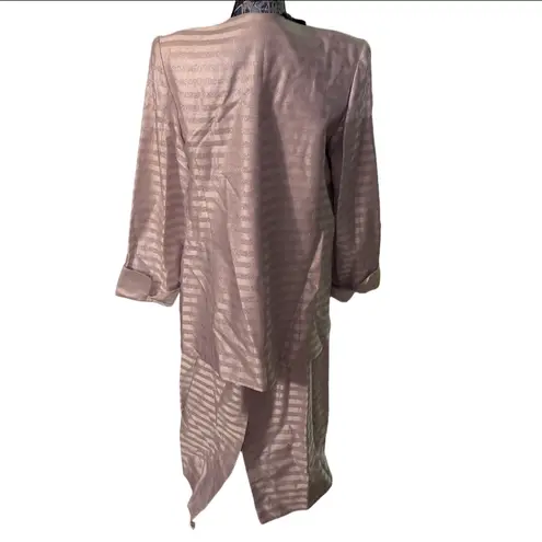 Moshita Couture Lavender And Silver Metallic Skirt Suit Size 16 Purple