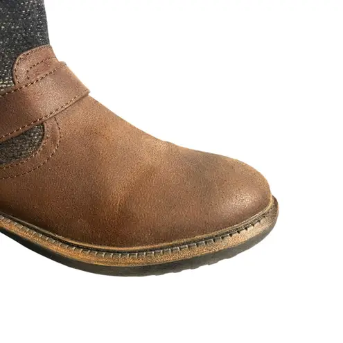 White Mountain Boots Womens Size 9 Brown Carlin Ankle Buckle Zip Booties Casual