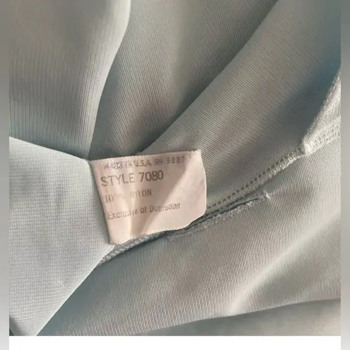 Vintage Gossard Artemis Nightgown Womens Medium Ice Blue Nylon Robe Button Up