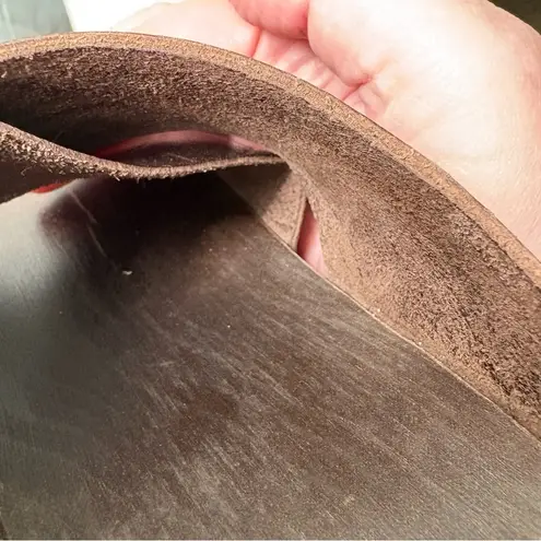 Swedish HasBeens Anette High Dark Brown Croc Slip In. Size 39/9US.