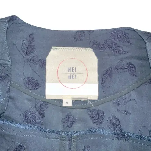 Anthropologie  Hei Hei Melita Blue Embroidered Kimono Jacket Cardigan XS