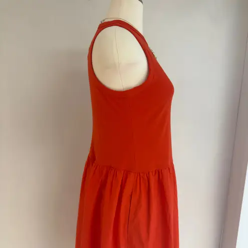 Midi Eyelet Dress NWT Orange Size M