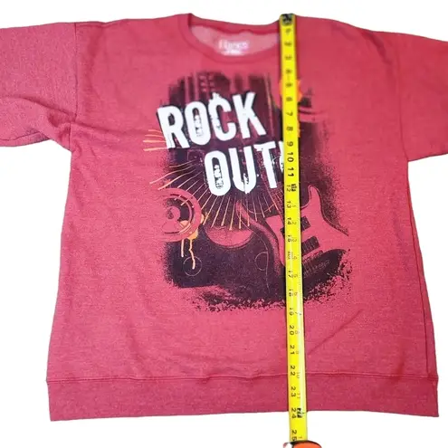 Hanes Unisex  ROCK OUT SWEATER  SIZE 2XL RED