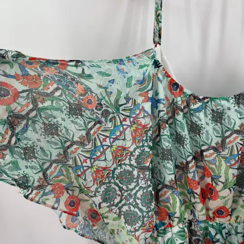 City Chic Romper Size 18 NWT Cold Shoulder Tropical Resort Summer Plus Curvy