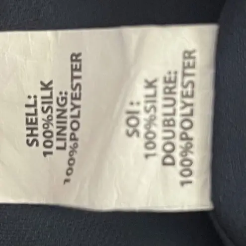 Ramy Brook Luanne Silk Pleated Smocked Teal Combo Long Sleeve Blouse