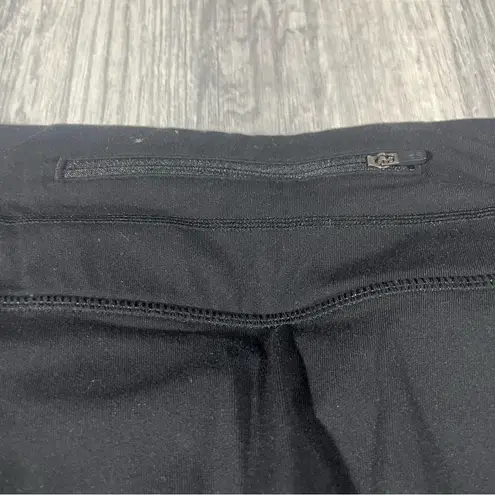 Athleta  Black Leggings with Skirt Overlay; XS Women's