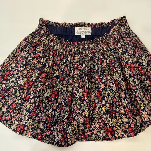 Jack Wills Vintage y2k Ditsy Floral Print Paperbag Waist Pleated Mini Skirt - 6
