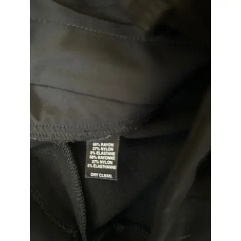 SAK FIFTH AVENUE Black Straight Leg Ankle Pants Womens Size 12 Stretch