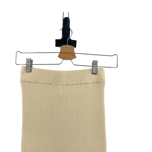 Camila Coelho Dahlia Skirt Midi Sweater Knit Stretch Ivory Cream Size Small