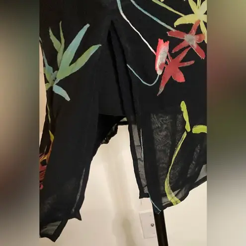 Coldwater Creek - Black and floral‎ tank top Size M/L