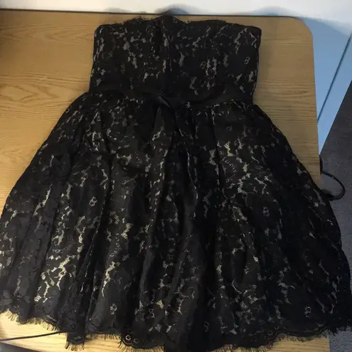 Neiman Marcus New Womens Blck/Tan Lacey Dress Size 6