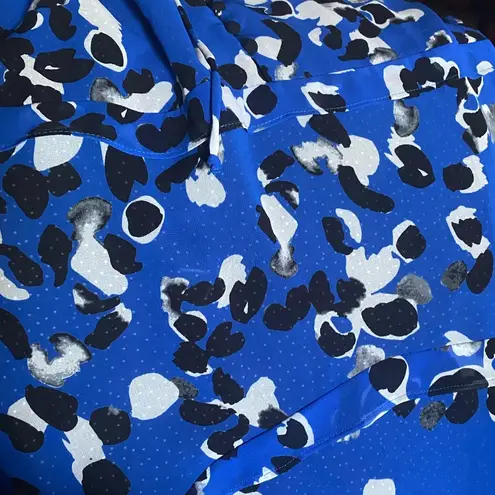 CAbi 5576 Untamed Dress electric blue floral Size M