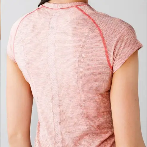 Lululemon  Swiftly Tech Short Sleeve Crew Jewelled Magenta Peach Fuzz RARE 8