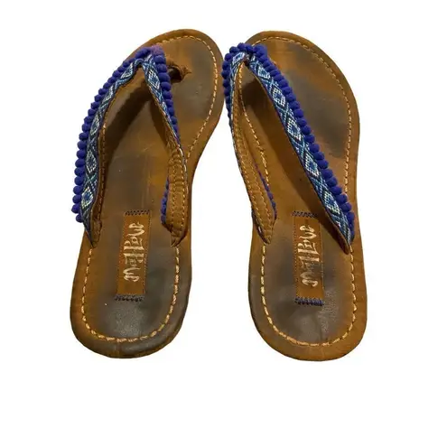 Mad love Argyle Diamond Flip Flops Sandals Coastal Summer Beach Indie Boho Bohem