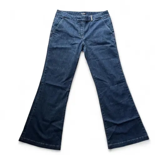 Tahari Women’s Dark Indigo Flare Jeans size 12