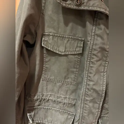 Madewell  Olive‎ Foliage Green Surplus Utility Jacket Full Zipper & Snaps Size XS