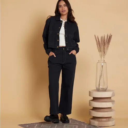 Known Supply • NWT Sailor Black Pants Organic Cotton Twill Size L