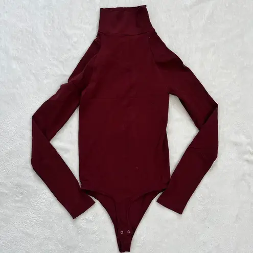 Intimately by Free People Turtleneck Bodysuit Seamless Long Sleeve Red Womens XS