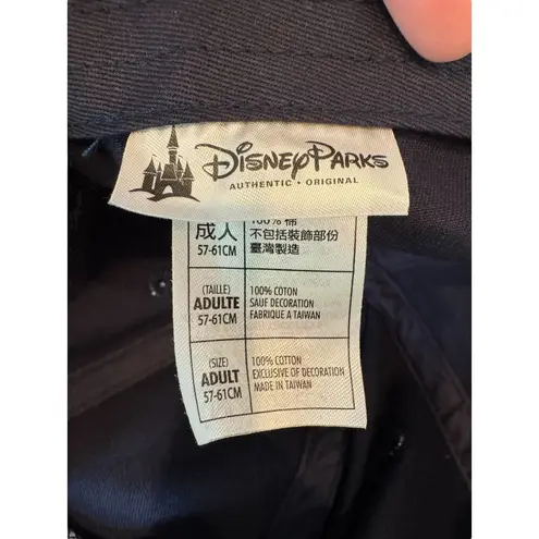 Disney Parks Mickey Mouse Red Embroidered Navy Baseball Hat Adjustable Cap Adult Blue