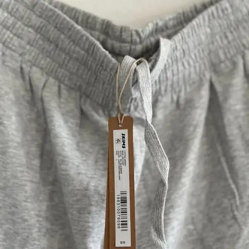 SKIMS Cotton Jersey Wide Leg Pant in Light Heather Grey, Size Large