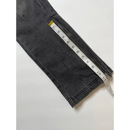 DKNY Charcoal Gray Wash Denim Zipper Skinny/Straight Jeans Sz 10