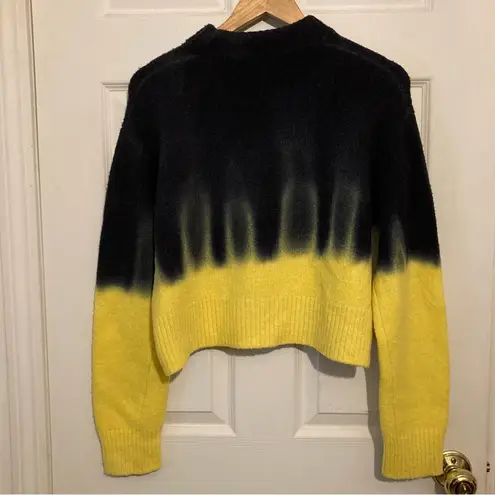 Proenza Schouler  White Label Tie Die Wool Blend Cropped Sweater