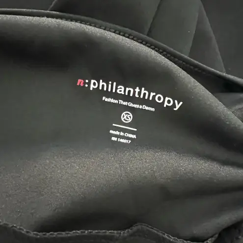 n:philanthropy NWT Lolo One Piece Black Athletic Jumpsuit Sz XS