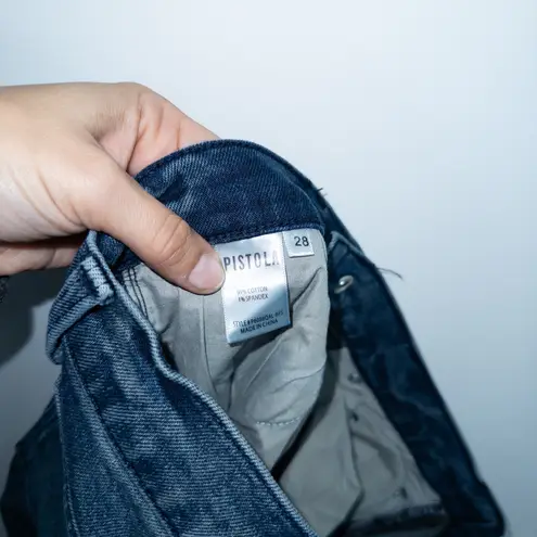 Pistola Blue Lennon Raw Hemline Cropped Jeans Size 28