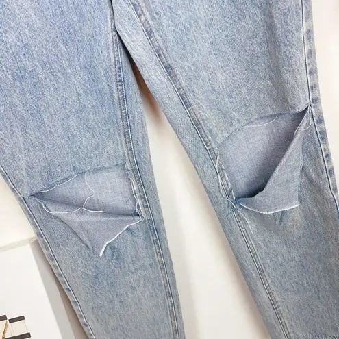 Vintage Blue J.ing High Waisted  wash ripped jeans